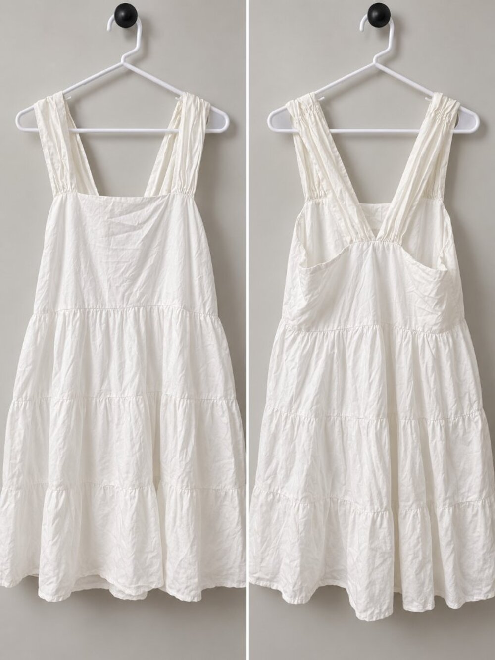 Banana Republic White Tiered Sundress – Size M